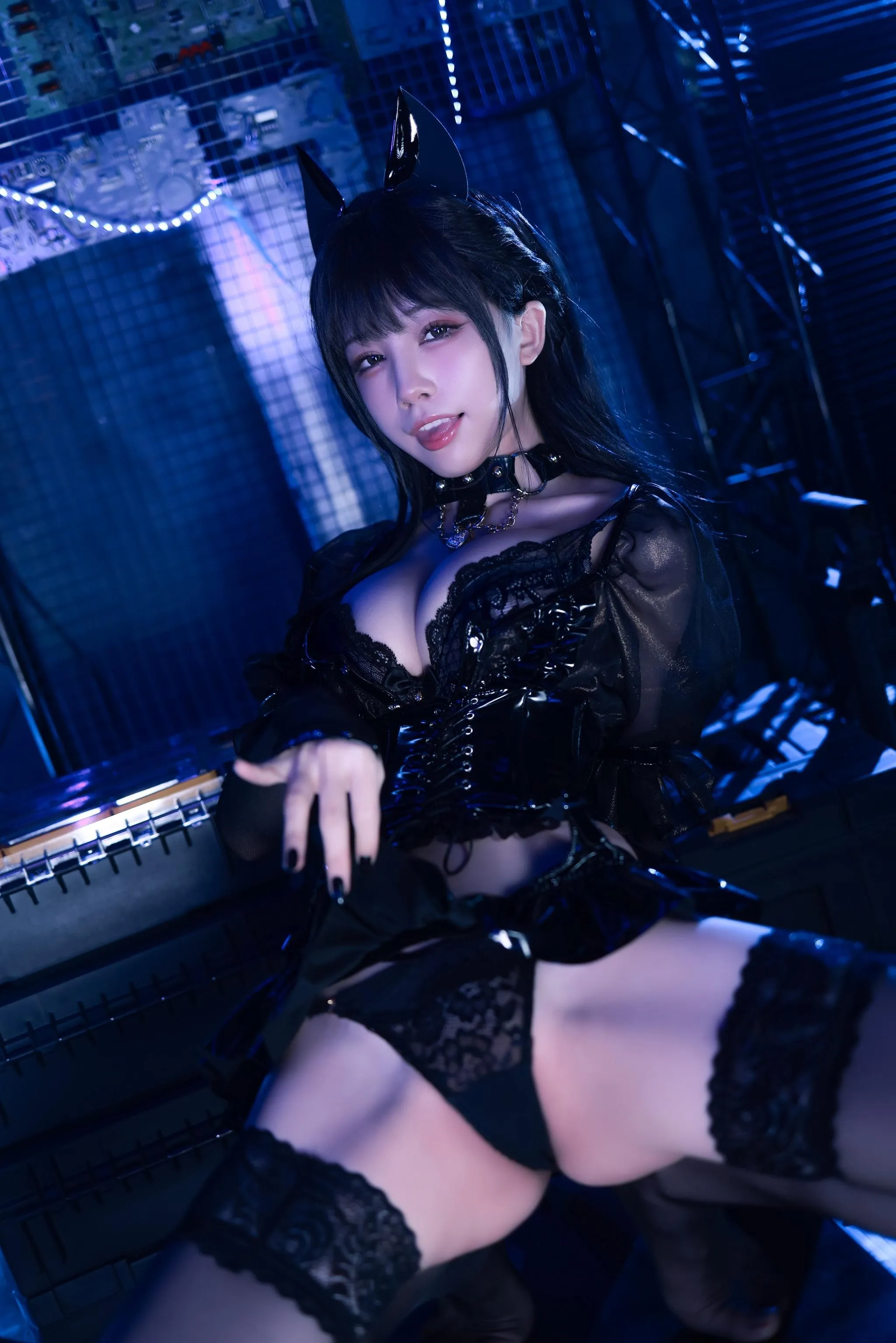 水淼Aqua – NO.94 猫咪女郎-黑色猫猫 [59P]插图5
